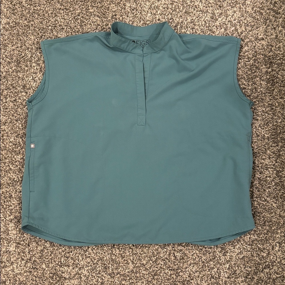 Figs Rafaela Oversized Scrub Top Moss Green - Picture 1 of 9